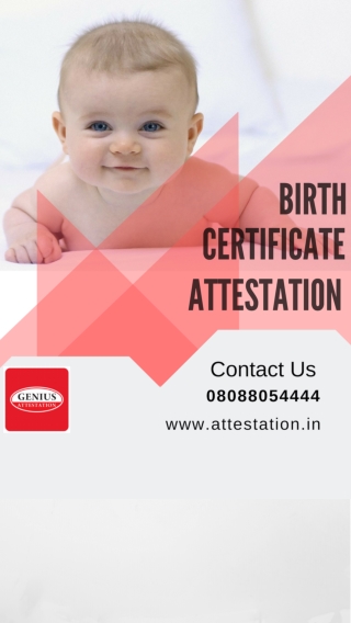 Birth Certificate Attestation