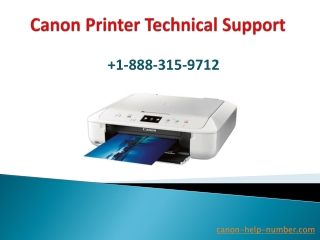 Canon Printer Technical Support Number 1-888-315-9712