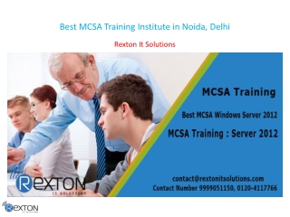 Best MCSA Training Institute in Noida, Delhi