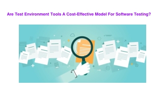 Are Test Environment Tools A Cost-Effective Model For Software Testing?