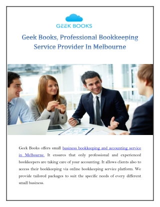 Geek Books,Professional BookKeeping Service Provider In Melbourne