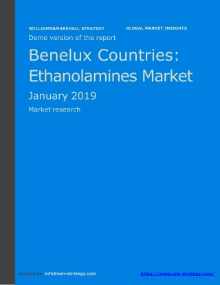 WMStrategy Demo Benelux Countries Ethanolamines Market January 2019