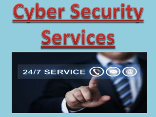 Cyber Security Services to protect your business