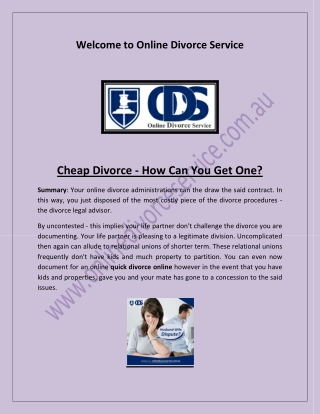 Divorce in Australia, online divorce application, divorce forms online