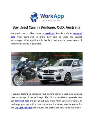 Buy Used Cars in Brisbane, QLD, Australia