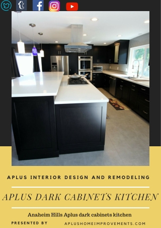 Anaheim Hills Aplus dark cabinets kitchen