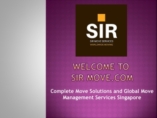 House Moving Services Singapore