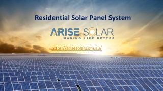 Importance of Residential Solar Panel System