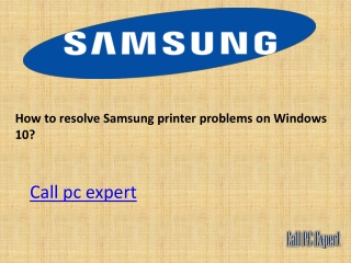 Samsung printer printing issue on windows 10