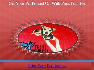 Get Your Pet Printed On With Print Your Pet