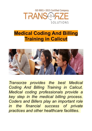 Medical Coding And Billing Training in Calicut