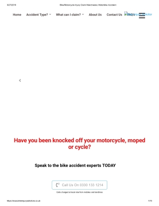 Bike_Motorcycle Injury Claim Manchester, Motorbike Accident