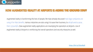 Augmented Reality At Airports Is Aiding The Ground Staff - Queppelin