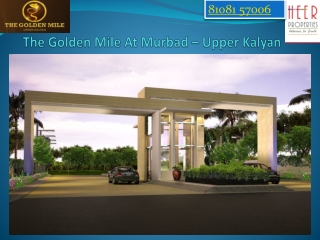 NA Plots Near by Mumbai | The Golden Mile Murbad