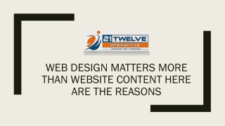 Web design matters more than website content here are the reasons