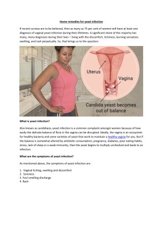 Home remedies for yeast infection