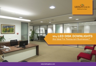 How LED Disk Downlights is Useful For Restaurants?