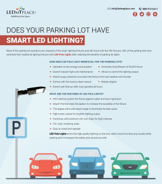 Why Smart LED Pole Lights are Important for Parking Lot Lighting?