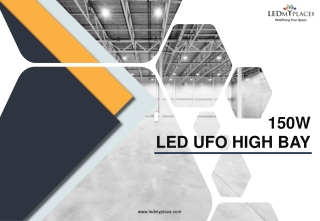 150W LED UFO High Bay / 5700K / Warehouse Lighting 20,098 Lumens