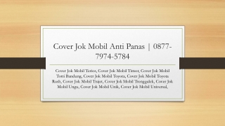 Cover Jok Mobil Anti Panas | 0877-7974-5784