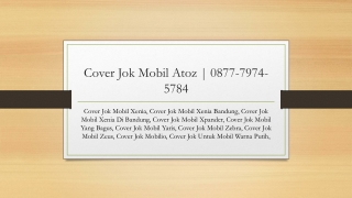 Cover Jok Mobil Atoz | 0877-7974-5784
