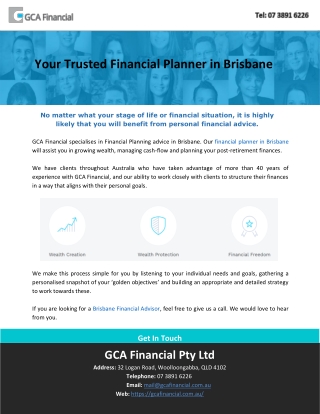 Your Trusted Financial Planner in Brisbane