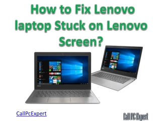 Lenovo Laptop: How to Fix Stuck Lenovo Screen.