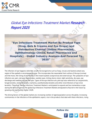 Eye Infections Treatment Market