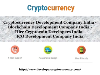 Blockchain Development Company India - Hire Cryptocoin Developers India
