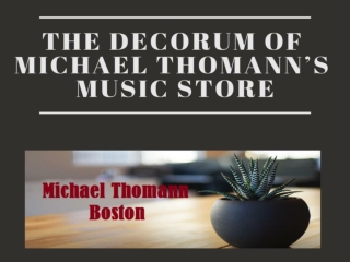 Find continuing education and professional development with Michael Thomann Boston