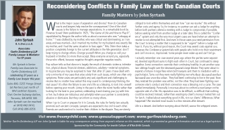 Reconsidering Conflicts in Family Law and the Canadian Courts