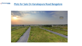 Plot for Sale on Kanakapura Road Bangalore