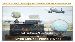 Travel To Los Angeles Via United Airlines phone Number