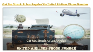 Travel To Los Angeles Via United Airlines phone Number