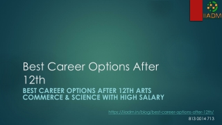 Best Career Options After 12th