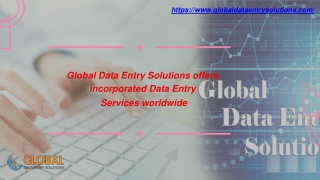 Get Online Data Entry Services- Global Data Entry Solution
