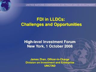 FDI in LLDCs: Challenges and Opportunities