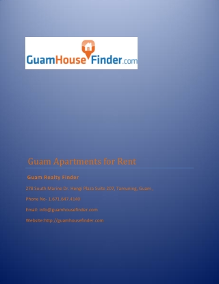 Find a Guam home, the easy way.