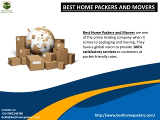 Packers and Movers in Delhi | Packers and Movers in Dwarka | Best Home Packers and Movers