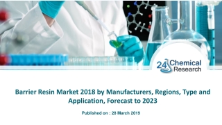 Barrier Resin Market 2018 by Manufacturers, Regions, Type and Application, Forecast to 2023
