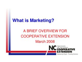 What is Marketing?