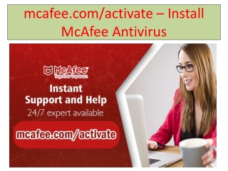 McAfee.com/Activate | Steps to install McAfee antivirus on Windows and macOS