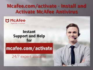mcafee.com/activate - Install and Activate McAfee Antivirus