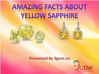 Amazing Fact about Yellow sapphire Gemstone