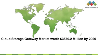 Cloud Storage Gateway Market worth $3579.2 Million by 2020