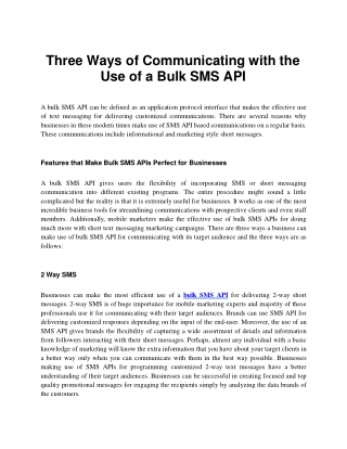 Appreciating legacy with bulk SMS API VB 6.0 …