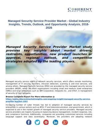 Managed Security Service Provider Market