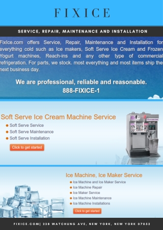 Professional Ice Machine Repair, Parts, & Maintenance in NJ, NY, CT