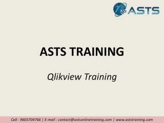 Qlikview Training-ASTS Training