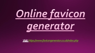 Online favicon generator